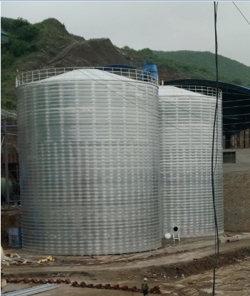 奉节粮食钢板仓的安装全过程不用热焊接